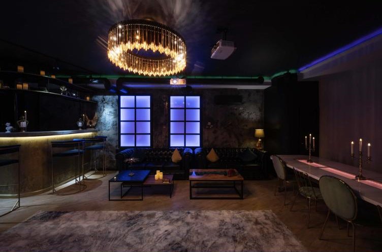 A private cinema room at Secret, Prism